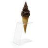 Acrylic Single Ice Cream Cone Holder Counter Top Display Stand Perspex Rack Point of Sale (Pack of 1)