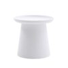 GFHLP Tea Table Round Coffee Table Modern Small Apartment Bay Window Balcony Table Combination Living Room Side Table Color  White Size  46  50cm