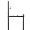 Amazon Basics 6-Hook Coat Rack with Shoe Bench and 2-Tier Storage, Black