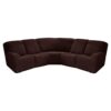 7-Piece L Shape Sectional Recliner Sofa Covers, Velvet Stretch Reclining Sectional Couch Covers for Reclining L Shape Sofa, Slipcovers Thick, Sof