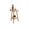 KIZQYN Coffee Table Round Side Table Modern Small Coffee Table Office Living Room Sofa Side Mini End Table Bedroom 2story Storage Bedside Table C