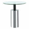 WALNUTA Style Living Room Side Tables Gold Teatable Sofa Endtable White and Black Side Coffee Table Color  Black