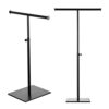 bjewego Tabletop Purse Display Stand - Set of Two Tabletop T Bar Handbag Display Stand - Adjustable Height Double Hook Hanging Jewelry Stands for