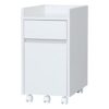 Iris Ohyama, Cabinet with Locking Wheels /Drawer Rolling Wood File/Desk with shelves and wheels/ Desk Cabinet, Design & Modern, Office, Studyroom