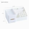 JIUJ Beauty Multifunction Makeup Jewelry Organiser Cosmetic Accessories Make Up Storage Boxes White