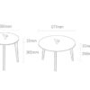 NA Tea Table Living Room Family Small Family Tea Table Small Tea Table Sofa Side Table Small Round Table Style  Short style