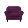 SYLC 2 Pieces Armchair Sofa Cover, Sofa Slipcover 1 Seater with 1 Separate Seat Cushion Cover, Furniture Protector Collection Split Set Stretch V