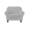 SYLC 2 Pieces Armchair Sofa Cover, Sofa Slipcover 1 Seater with 1 Separate Seat Cushion Cover, Furniture Protector Collection Split Set Stretch V