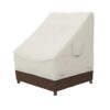 Amazon Basics High Back Patio Chair Cover, Beige / Tan
