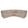 7-Piece L Shape Sectional Recliner Sofa Covers, Velvet Stretch Reclining Sectional Couch Covers for Reclining L Shape Sofa, Slipcovers Thick, Sof