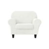 SYLC 2 Pieces Armchair Sofa Cover, Sofa Slipcover 1 Seater with 1 Separate Seat Cushion Cover, Furniture Protector Collection Split Set Stretch V