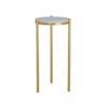 Plant Display Stand Compact Round Side Table 60cm Tall Telephone Table White Marble Console Table for Hallway Balcony Living RoomSize30  30  60cm