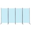 YASRKML 6 Panel Room Divider Room Dividers and Folding Privacy Screens for Office Partition Room Separators Freestanding Room Divider Screen Fabr