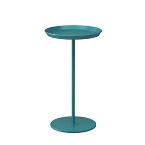NXYJD Metal Sofa Side Table Small Round Table Mobile Bedside Table Small Tea Table Living Room Color  Dark green Size  30x54cm