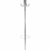 ASPECT Hamilton Free Standing Metal Coat Rack with umbrella base/Chrome, 30 x 182 cm, CR09UM-CH