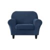 SYLC 2 Pieces Armchair Sofa Cover, Sofa Slipcover 1 Seater with 1 Separate Seat Cushion Cover, Furniture Protector Collection Split Set Stretch V