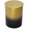 Trade AM Zeus02886 End Table 18 Diameter x 20 H GoldBlack