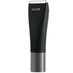 NEZZOE Body Hair Trimmer Electric Groin Hair Trimmer  Razor Replaceable Ceramic Blade Heads Waterproof WetDry Clippers USB Rechargeable