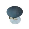 QAZX Side Table Side Table Practical Round Slate Table With Open Shelfused For Storing And Displaying Twostory Small Space Nightstand Living room