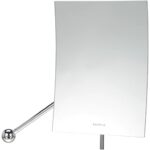 blomus Vista Wall Cosmetic Mirror Chrome-Plated Steel W x H x D 14 x 19 x 25.5 cm 5x Magnification