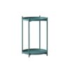 NXYJD Sofa Side Table Living Room Iron Corner Table Bedside Small Round Table Color  Blue