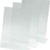 SIGEL TA210 Sign Holder, Slanted, For A4, Single-Sided Presentation, Uv Resistant Acrylic, Transparent, 3 Pcs.