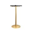 FLBT Golden Leg Round Bar Table High Table with Marble Countertop and Metal Base Double Storage Marble Top Easy to Clean Suitable for Home Decora