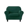 SYLC 2 Pieces Armchair Sofa Cover, Sofa Slipcover 1 Seater with 1 Separate Seat Cushion Cover, Furniture Protector Collection Split Set Stretch V
