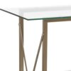 Golden Console Table Solid Wood Easy To Install Very Narrow Console Table Against The Wall Simple Console Tables For HallwaySize90  20  80CM