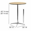 Stable High Marble Table Modern Round Bistro Cocktail Table with Solid Metal Frame Suitable for Living Room Canteen Coffee Shop Easy to Assemble