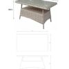 Sarah Highback 5 Seater Sofa Set In Nature With Beige Cushions And Coffee Table