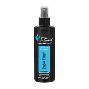 GROOM PROFESSIONAL Baby Fresh Pet Cologne Excellence in Animal Grooming Dog Cologne with a Familiar Baby Fresh Smell Contains Chamomile to Soothe