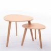 HZF Small Apartment Coffee Table Table Set Simple And Compact Tea Table Bedroom Living Room Round Small Table Set End TableColorWhiteSizeA