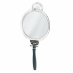 iDesign Power Lock Suction Mirror, Shatterproof Cosmetic Mirror, Made of Plastic, Clear