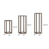 Side Table Compact Accent Table Simple Solid Wood Flowerpot Holder Tall Rectangular Display Stand for Living Room Corner Vase DisplaySize100CMCol
