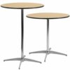 Stable High Marble Table Modern Round Bistro Cocktail Table with Solid Metal Frame Suitable for Living Room Canteen Coffee Shop Easy to Assemble
