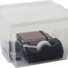 Iris Ohyama, Set of 6, Storage boxes, 10 L, with lid, stackable, garage, bedroom, living room - Useful Storage Box USB-SP - Transparent