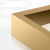 CHYSP Living Room Coffee Tables Bedroom Oval Side Table Small Apartment Home Furniture Center Table Color  White Size  60  120 cm