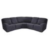 7-Piece L Shape Sectional Recliner Sofa Covers, Velvet Stretch Reclining Sectional Couch Covers for Reclining L Shape Sofa, Slipcovers Thick, Sof