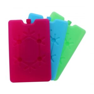 Ice Packs 16.3x10.8x1.3cm Large Freezer Pads Long last Frozen Assorted Colours Cool Box Brick Thermos Freeze Boards Blocks for Travel Picnic Lunc