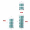 Side Table 234 Tier Bedside Tables Bedside Cabinet Round Plastic Nightstand Storage Unit Chest with Drawers  Sliding Door Modern Bedroom Living R