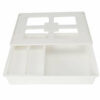 BORDSTRACT Under Desk Storage Drawer, Self Adhesive Under Table Drawer Attachment, Hidden Plastic Desk Storage Tray for Office, Kitchen, Home and