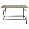Garneck Console Table Sofa Table with Mesh Shelves Industrial Entryway Table Foyer Table for Front Hall Hallway Sofa Couch Living Room Coffee Bar