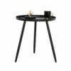HDDFG Small Coffee Table Modern Minimalist Sofa Living Room Side Balcony Coffee Table Bedside Triangle Small Round Table Table Coffee Color  Blac