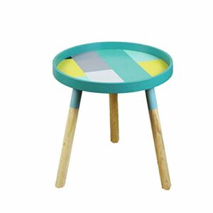 Nordic Living Room Small Tea Table Coffee Round Mini Table Simple Bedroom Solid Wood Corner Minimalist Side Tables Furniture
