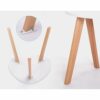 HZF Small Apartment Coffee Table Table Set Simple And Compact Tea Table Bedroom Living Room Round Small Table Set End TableColorWhiteSizeA