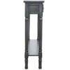 Living Room Console Sofa Table Console Table Grey Wooden 3 Drawer Console Dressing Table Slim Entry Hallway Table for Hallway Entryway Entrance H