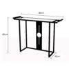 Axdwfd Console table Living Room Coffee Table Marble Console Table with Metal Frame Hall Corridor Table Suitable For Dining Room and Living Room