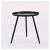 HDDFG Small Coffee Table Modern Minimalist Sofa Living Room Side Balcony Coffee Table Bedside Triangle Small Round Table Table Coffee Color  Blac