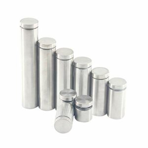 JIALUN ZFX-LUOSI, 20PCS Dia.16MM Glass Fasteners Stainless Steel Acrylic Advertisement Standoffs Pin Nails Billboard Fixing Screws Length 20-100M